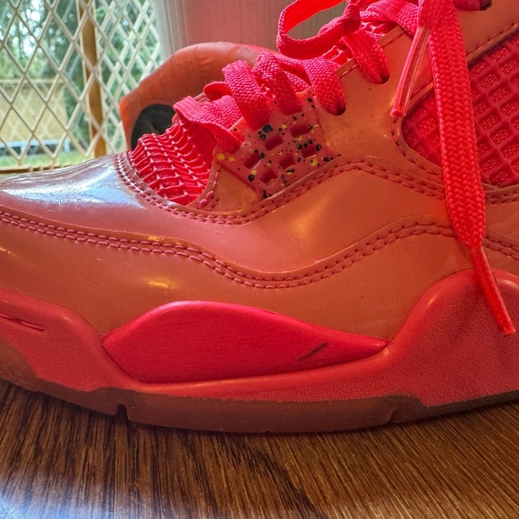 Jordan 4 Pink Sneakers with Mesh and Leather - Picture 7 of 7
